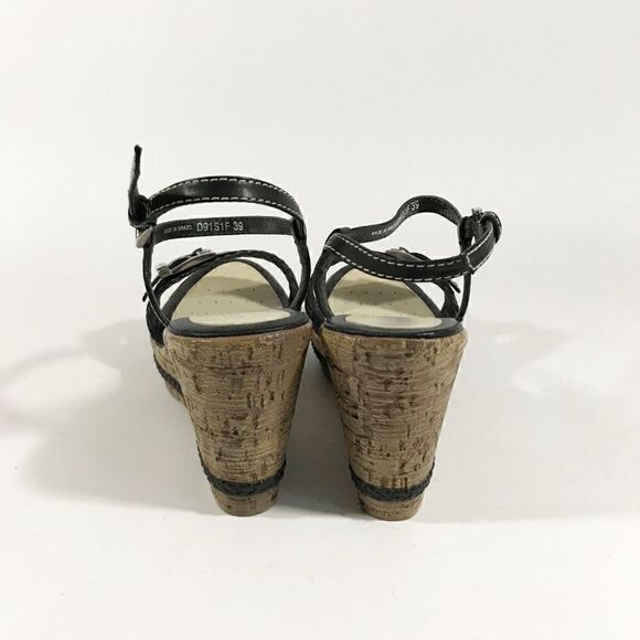 GEOX Faux Cork Wedge Sandals - Picture 6 of 7